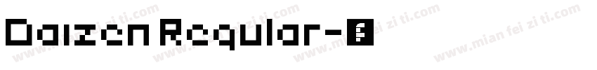 Daizen Regular字体转换